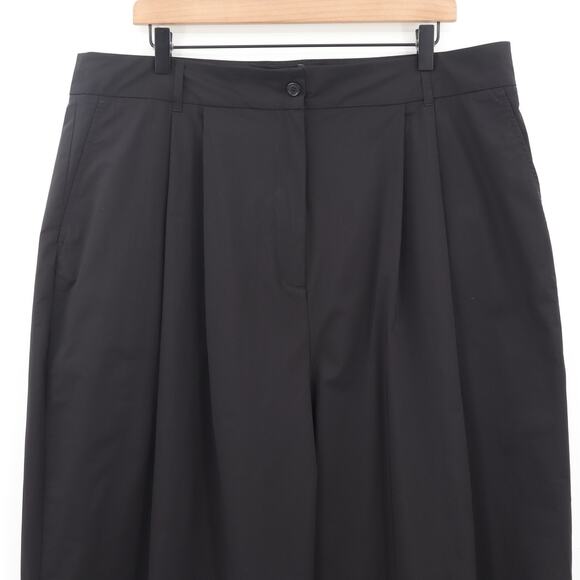 Reformation X Laura Harrier Women's Danielle Oversized Trousers Black Sz 12 NEW - Picture 3 of 10